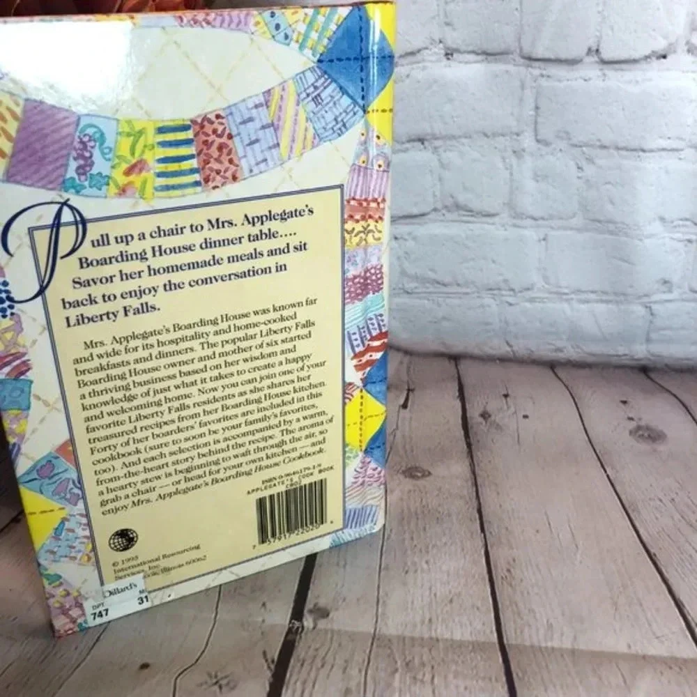 Vintage 1995 MRS. APPLEGATE'S BOARDING HOUSE cookbook cottagecore country